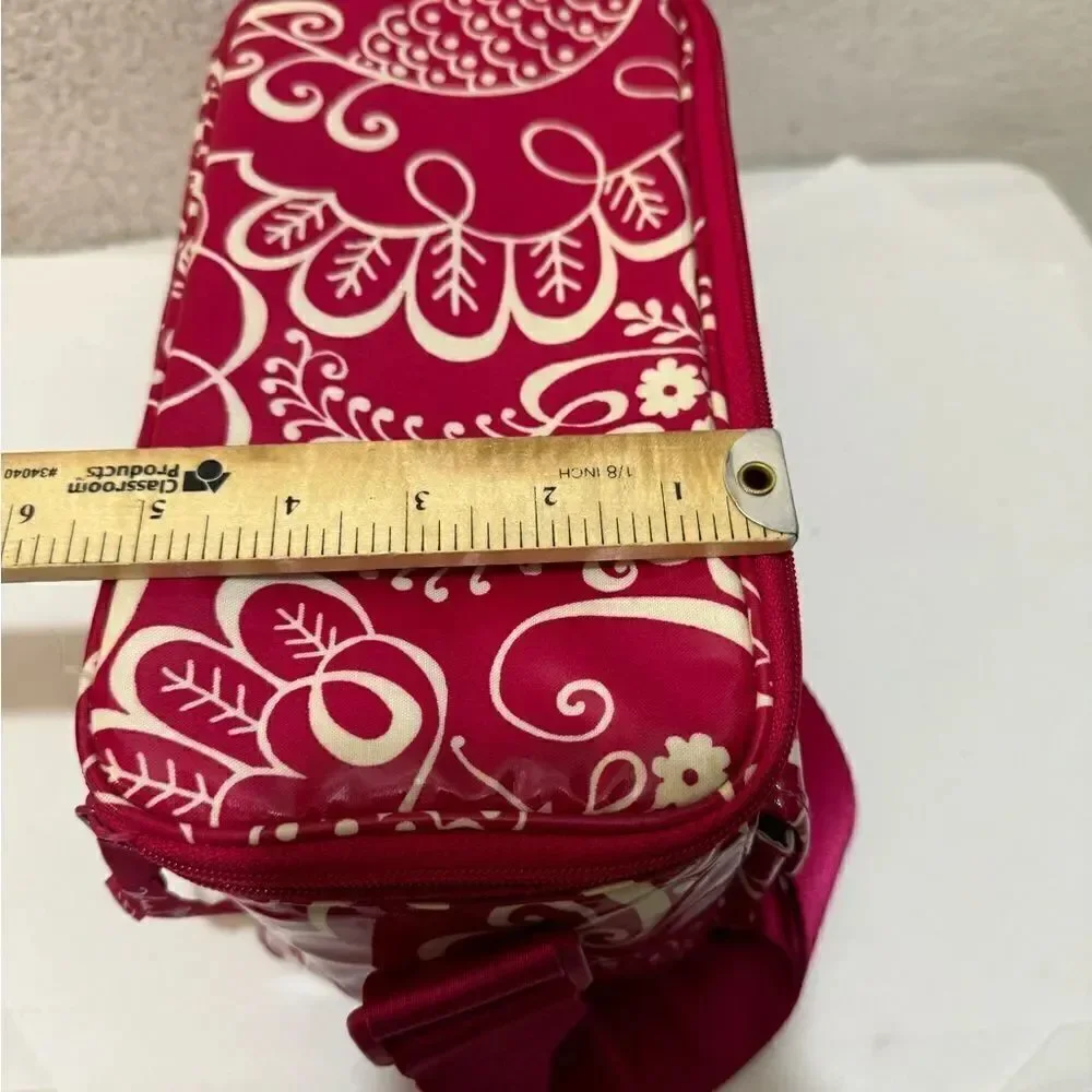 Vera Bradley twirly bird retired pattern make up case lunch box